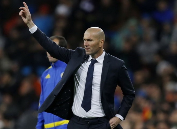 Zidane lần đầu đánh bại Barcelona với tư cách HLV. (Nguồn: AP)